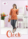 Fly Free Clock 1 Fancy Latest Designer Cambric Cotton Casual Wear Top Collection
